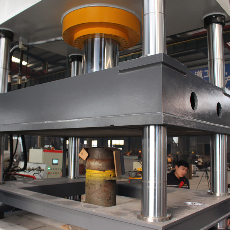 630吨四柱硅酸盖板液压机 630T复合材料成型油压机