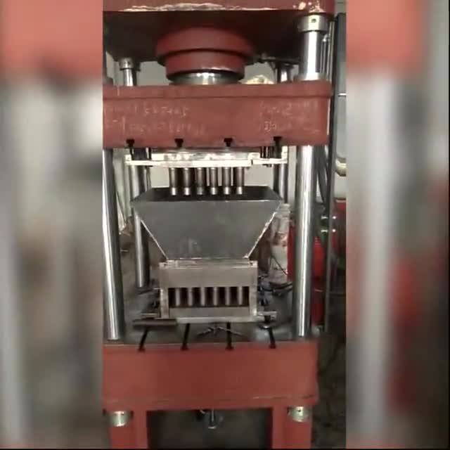 200Ｔ压药　育苗块液压机　800台面液压机试机视频