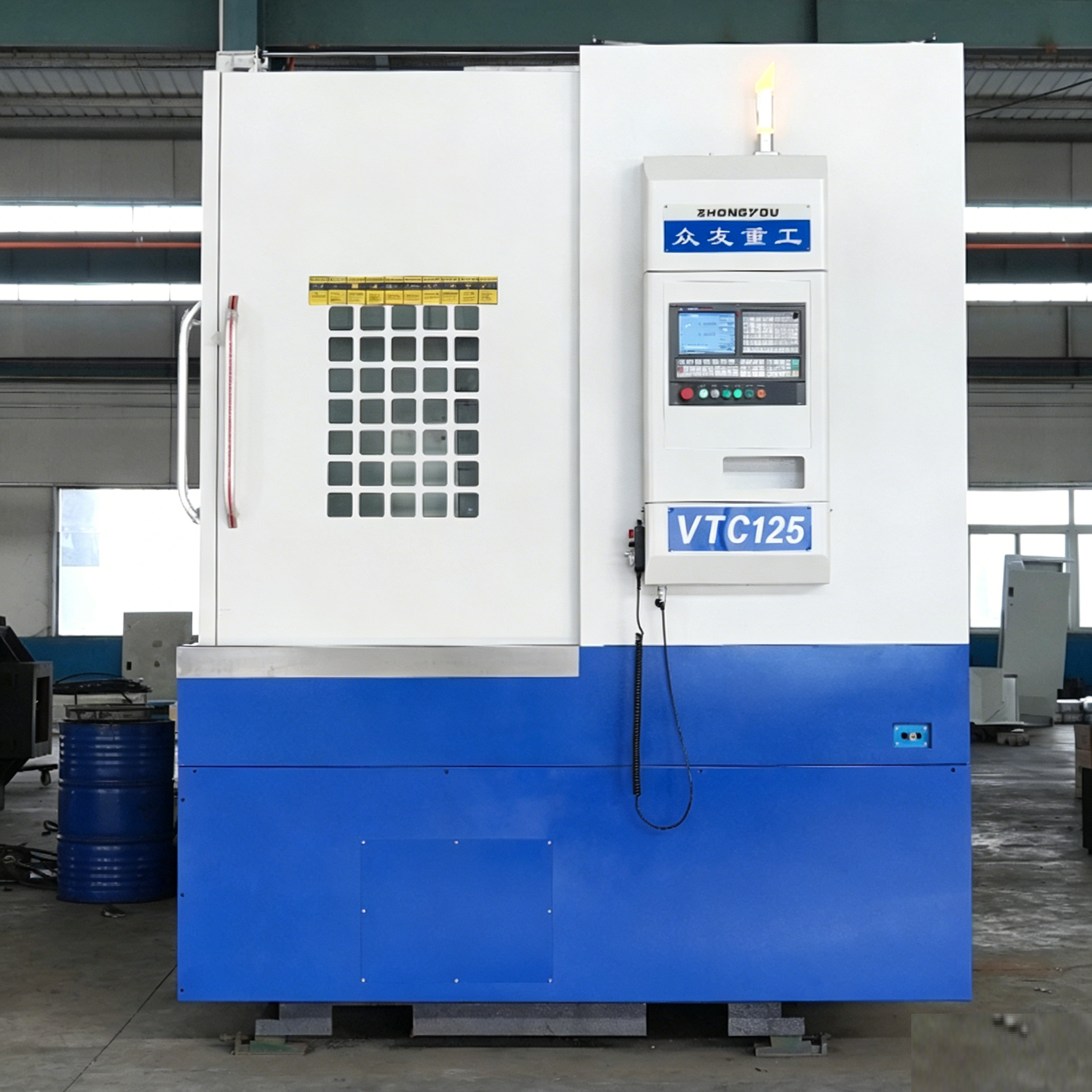 高精度VTC125数控立车金属加工  不锈钢法兰成型