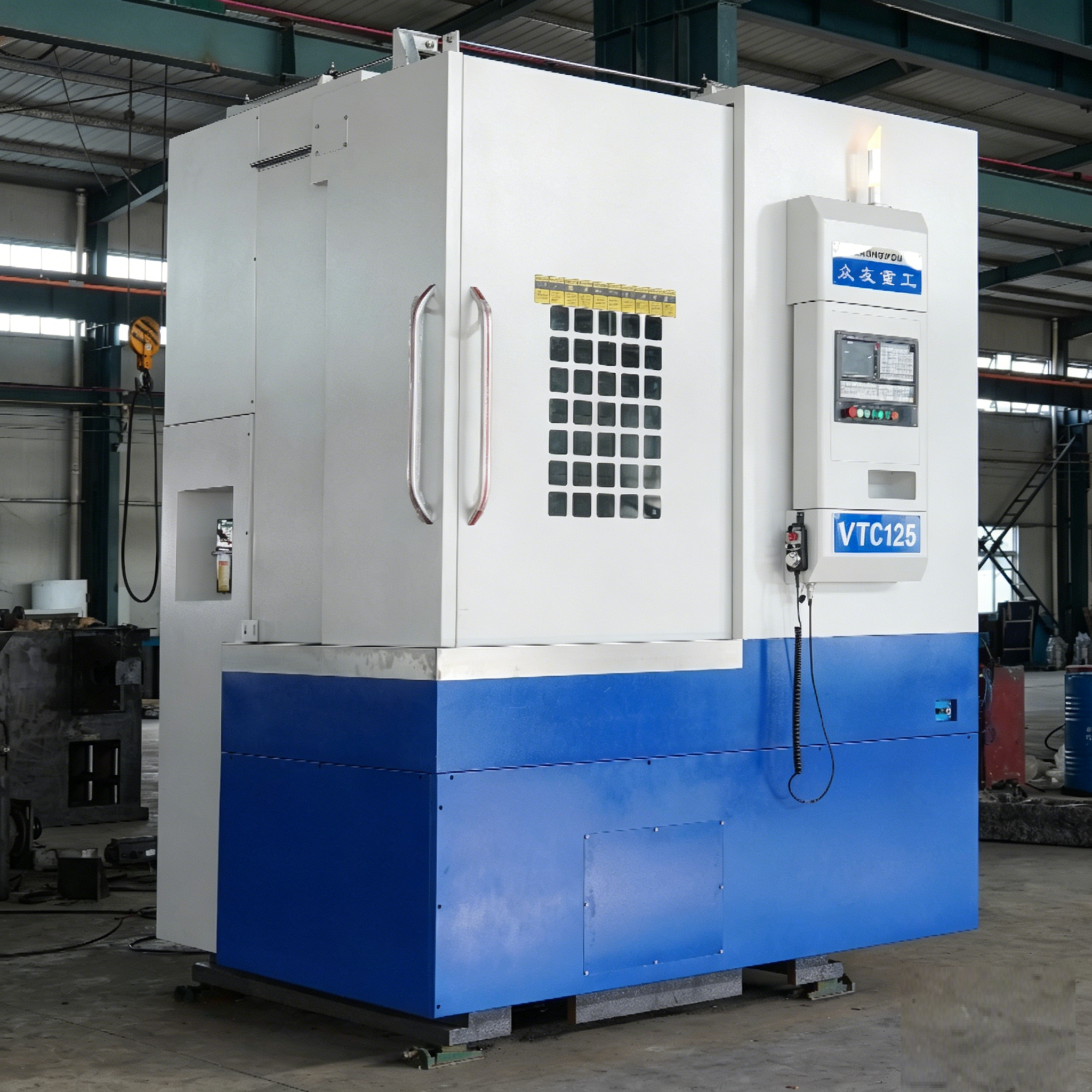高精度VTC125数控立车金属加工  不锈钢法兰成型